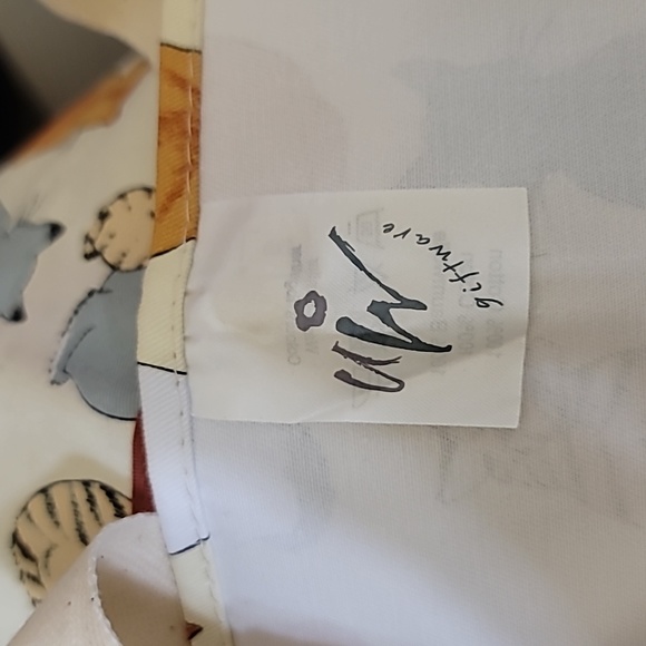 Cooking Apron cat print multicolored kitties nwot pocket cotton - Picture 6 of 7